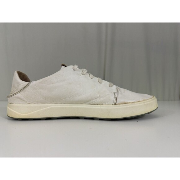 OluKai Lae\'Ahi Li\'Ili White Leather Lace Up Casual Drop Heel Shoes Sz 41 W11 M8 main image 6